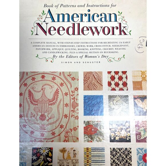 Book Of 21  Patterns & Instructions For American Needlework By Womans Day 1976 H - Picture 3 of 7